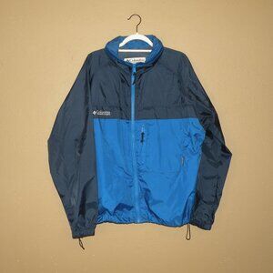 Columbia Sportswear Two Tone Windbreaker Blue Large